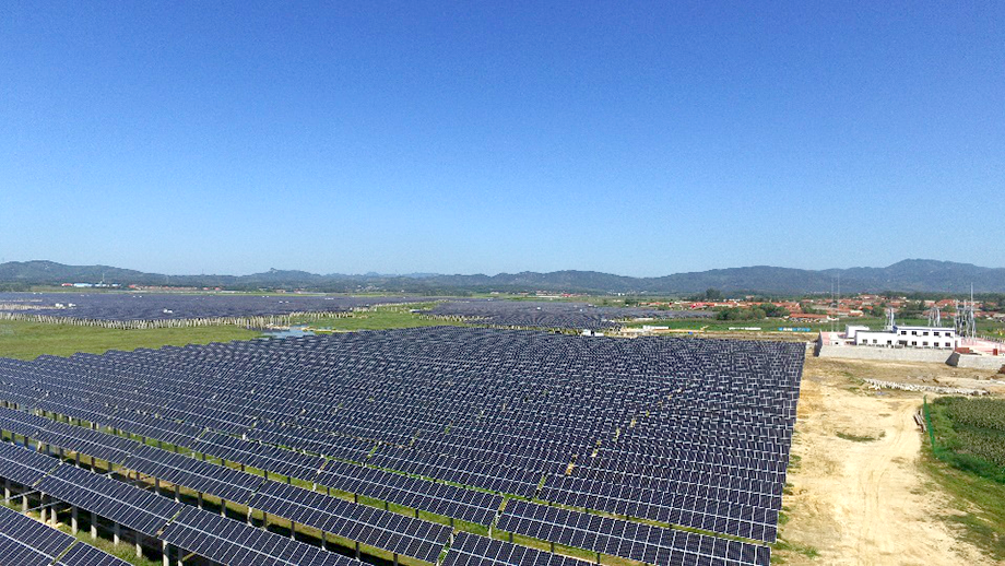 莊河永記水庫漁光互補100MWp光伏電站